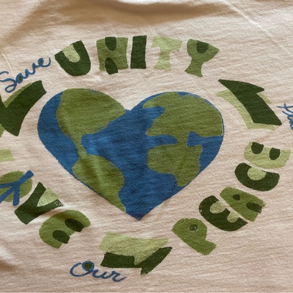 Vintage Y2k Lucky Brand Unity and Peace T-Shirt Sz XL - Picture 6 of 8